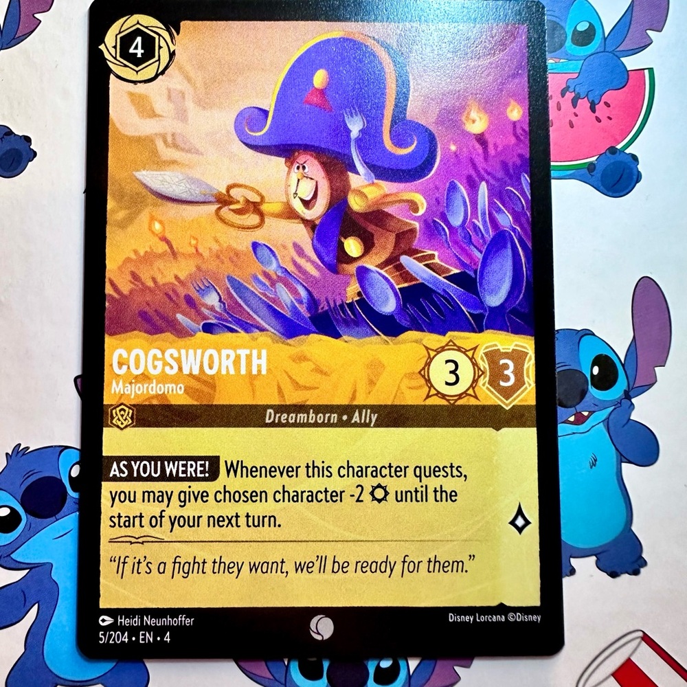 cogsworth 5/204 [beauty & the beast] - common — disney lorcana: ursula’s return